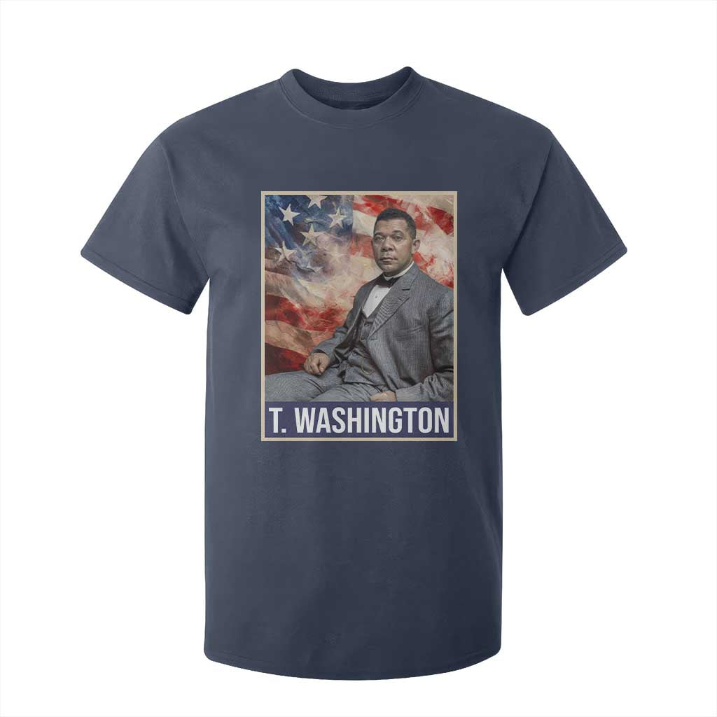 Booker Taliaferro Washington T Shirt For Kid African American Educator Black History Month TS11 Navy Print Your Wear