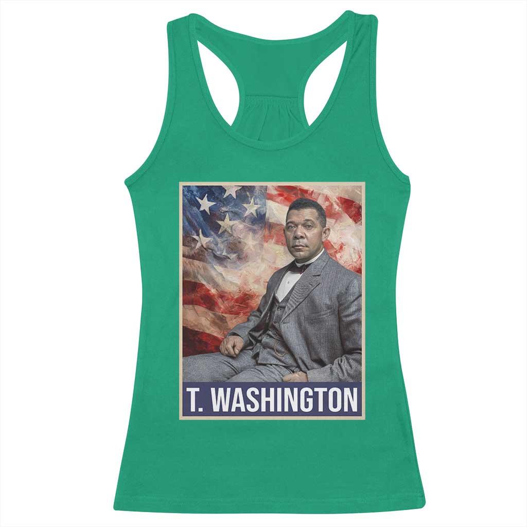 Booker Taliaferro Washington Racerback Tank Top African American Educator Black History Month TS11 Irish Green Print Your Wear