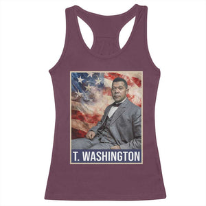 Booker Taliaferro Washington Racerback Tank Top African American Educator Black History Month TS11 Maroon Print Your Wear
