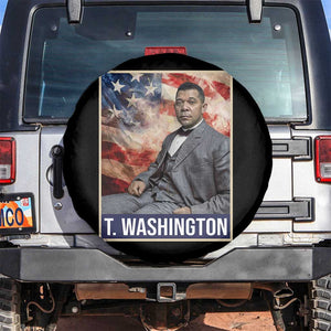 Booker Taliaferro Washington Spare Tire Cover African American Educator Black History Month TS11 No hole Black Print Your Wear