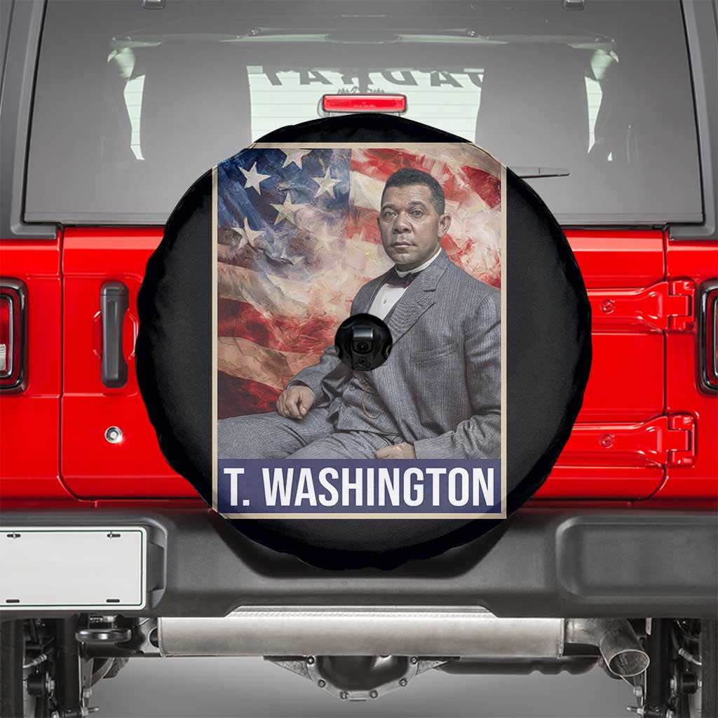 Booker Taliaferro Washington Spare Tire Cover African American Educator Black History Month TS11 Black Print Your Wear