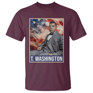 Booker Taliaferro Washington T Shirt African American Educator Black History Month TS11 Maroon Print Your Wear