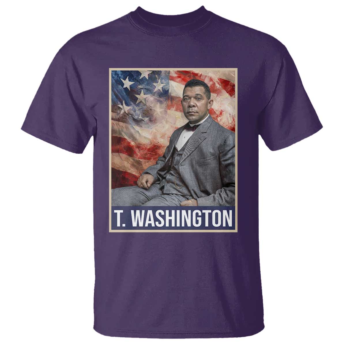 Booker Taliaferro Washington T Shirt African American Educator Black History Month TS11 Purple Print Your Wear