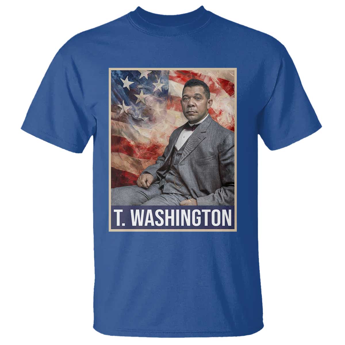 Booker Taliaferro Washington T Shirt African American Educator Black History Month TS11 Royal Blue Print Your Wear