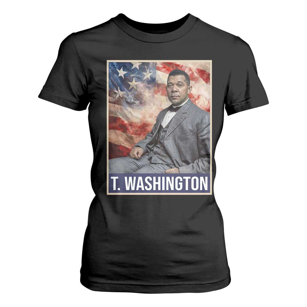 Booker Taliaferro Washington T Shirt For Women African American Educator Black History Month TS11 Black Print Your Wear