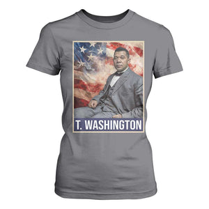 Booker Taliaferro Washington T Shirt For Women African American Educator Black History Month TS11 Charcoal Print Your Wear