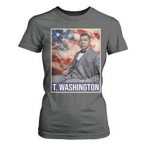 Booker Taliaferro Washington T Shirt For Women African American Educator Black History Month TS11 Dark Heather Print Your Wear