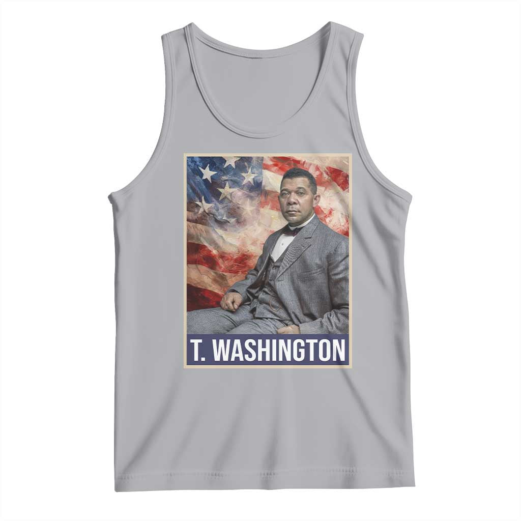 Booker Taliaferro Washington Tank Top African American Educator Black History Month TS11 Athletic Heather Print Your Wear