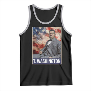 Booker Taliaferro Washington Tank Top African American Educator Black History Month TS11 Black Athletic Heather Print Your Wear