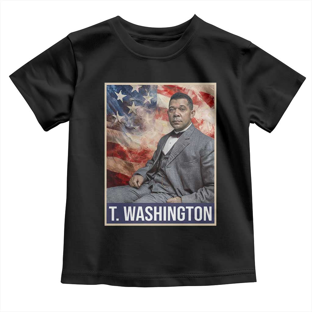 Booker Taliaferro Washington Toddler T Shirt African American Educator Black History Month TS11 Black Print Your Wear