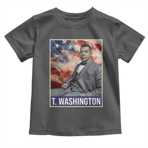 Booker Taliaferro Washington Toddler T Shirt African American Educator Black History Month TS11 Dark Heather Print Your Wear