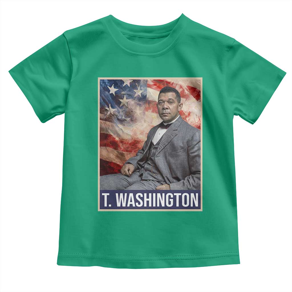 Booker Taliaferro Washington Toddler T Shirt African American Educator Black History Month TS11 Irish Green Print Your Wear