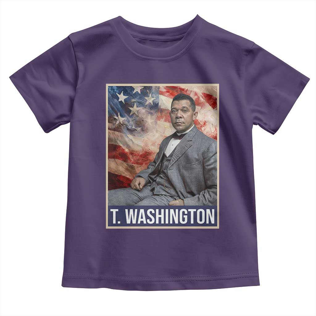 Booker Taliaferro Washington Toddler T Shirt African American Educator Black History Month TS11 Purple Print Your Wear