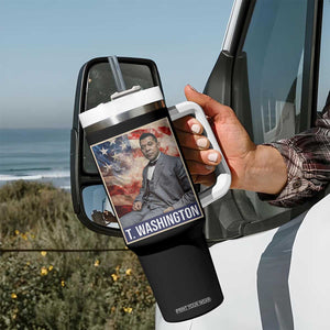 Booker Taliaferro Washington Tumbler With Handle African American Educator Black History Month TS11 Print Your Wear