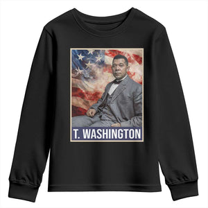 Booker Taliaferro Washington Youth Sweatshirt African American Educator Black History Month TS11 Black Print Your Wear
