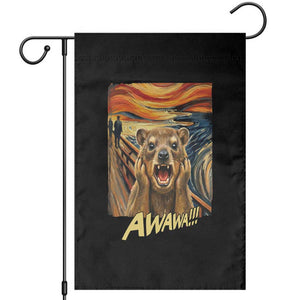 Funny Awawa Hyrax Garden Flag The Scream Art Oddly Specific Meme Animal TS11 Black Print Your Wear