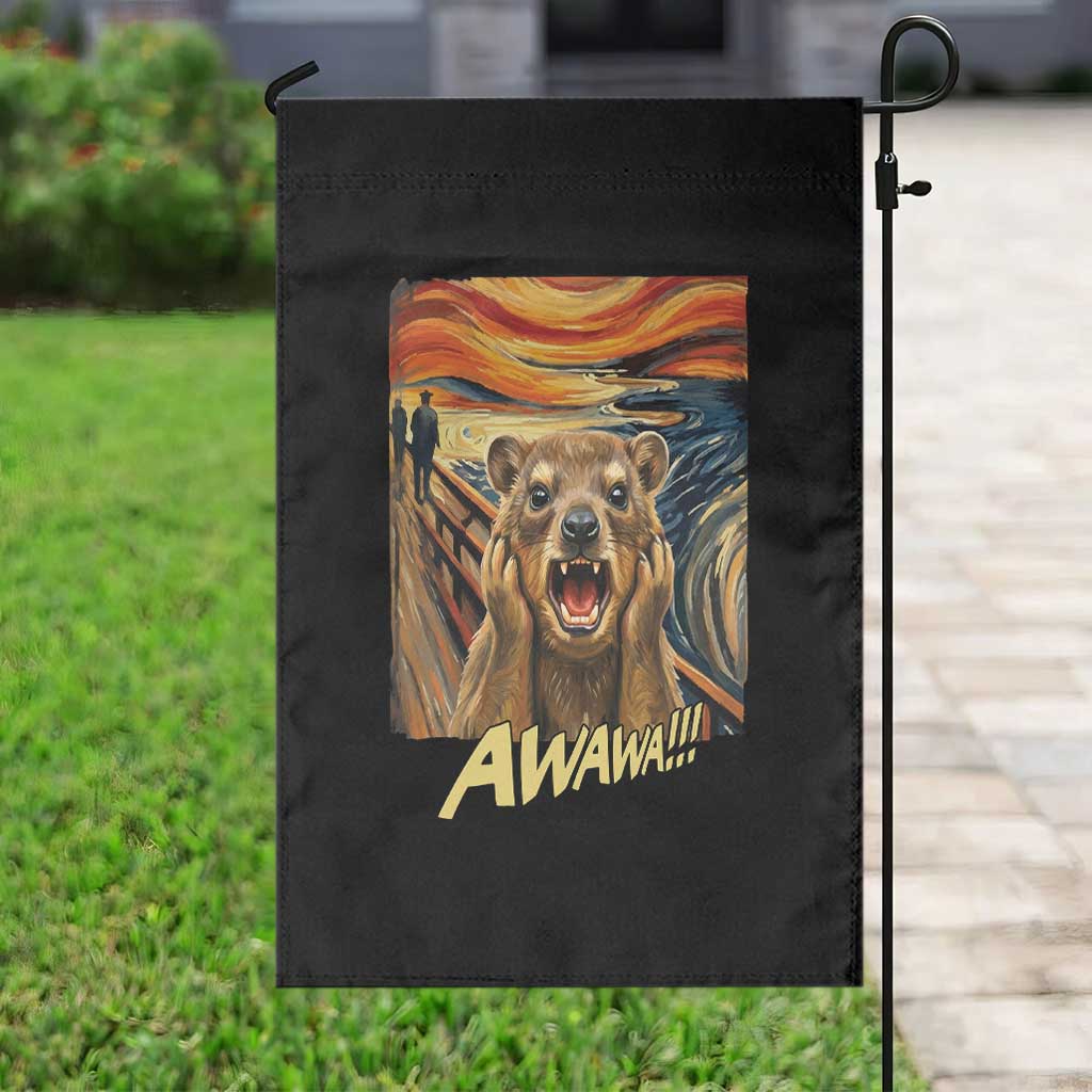 Funny Awawa Hyrax Garden Flag The Scream Art Oddly Specific Meme Animal TS11 Print Your Wear