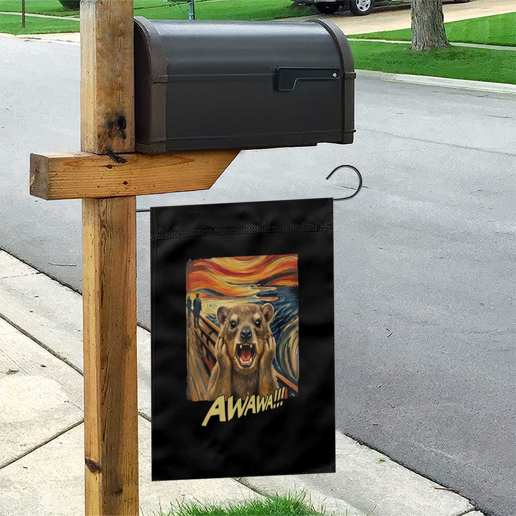 Funny Awawa Hyrax Garden Flag The Scream Art Oddly Specific Meme Animal TS11 Print Your Wear