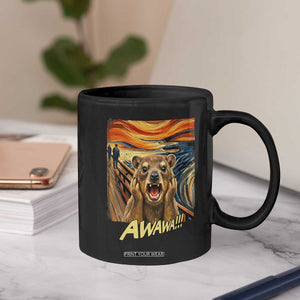 Funny Awawa Hyrax Coffee Mug The Scream Art Oddly Specific Meme Animal TS11 Print Your Wear