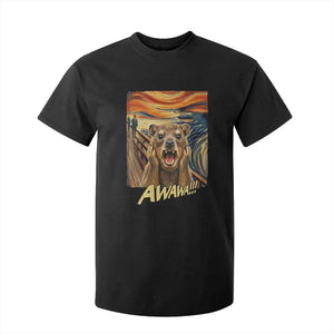 Funny Awawa Hyrax T Shirt For Kid The Scream Art Oddly Specific Meme Animal TS11 Black Print Your Wear