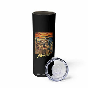 Funny Awawa Hyrax Skinny Tumbler The Scream Art Oddly Specific Meme Animal TS11 Print Your Wear