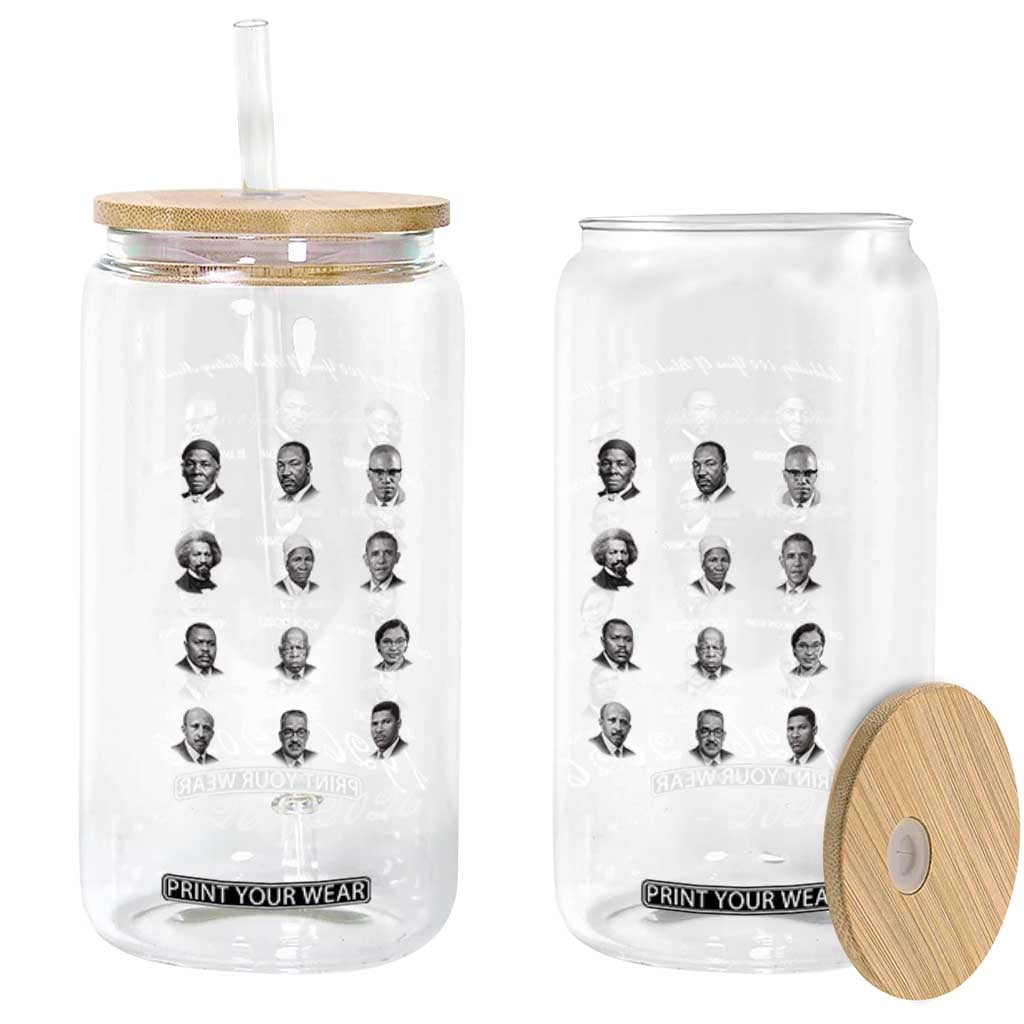 Celebrating 100 Years Of Black History Month 1926 2026 Glass Can Black Leaders TS11 Print Your Wear
