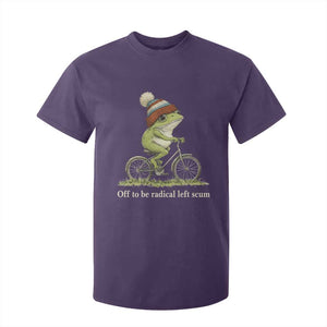 Off To Be Radical Left Scum T Shirt For Kid Funny Frog Resistance TS11 Purple Print Your Wear