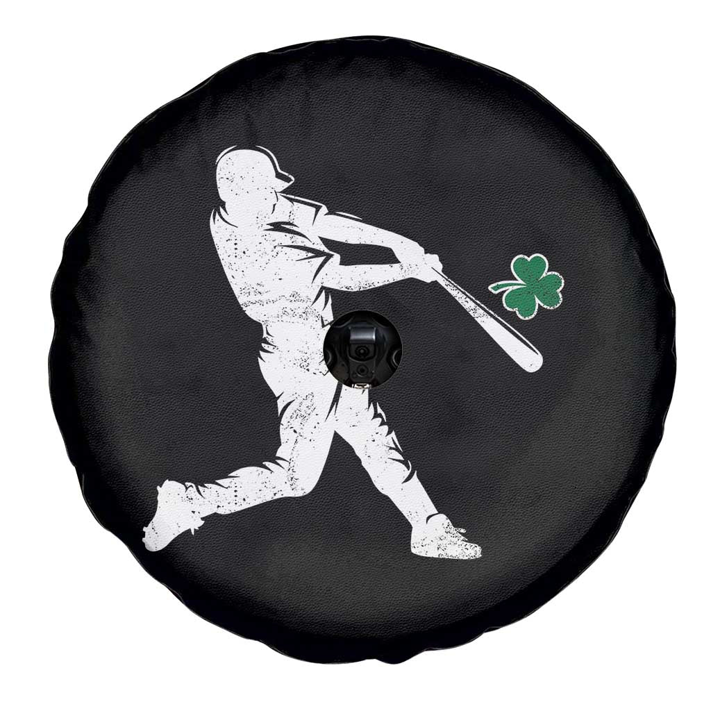 St Patricks Day Baseball Batter Silhouette Shamrock Spare Tire Cover TS11 Print Your Wear