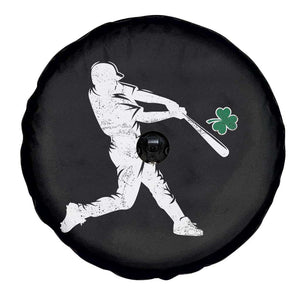 St Patricks Day Baseball Batter Silhouette Shamrock Spare Tire Cover TS11 Print Your Wear