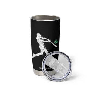 St Patricks Day Baseball Batter Silhouette Shamrock Tumbler Cup TS11 Print Your Wear