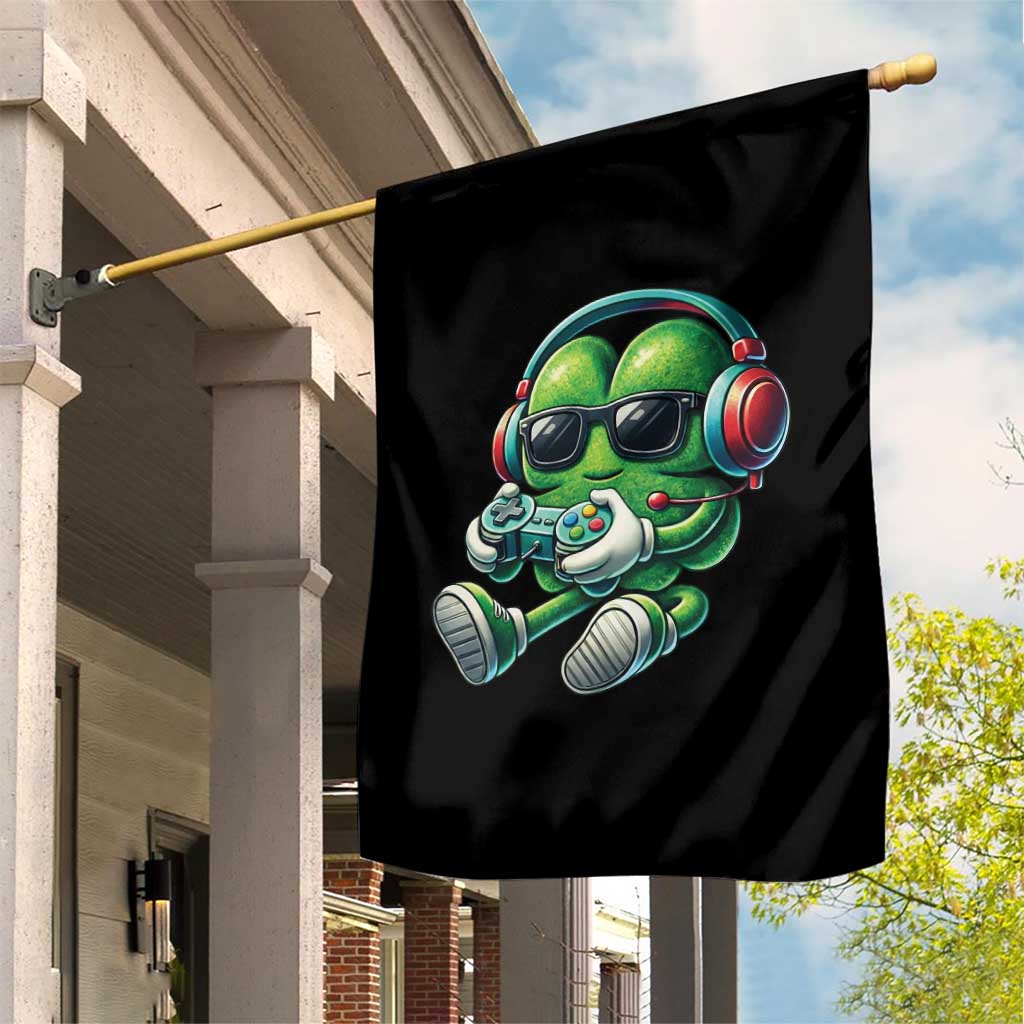 Funny Video Game Shamrock St Patricks Day Gamer Garden Flag TS11 Print Your Wear