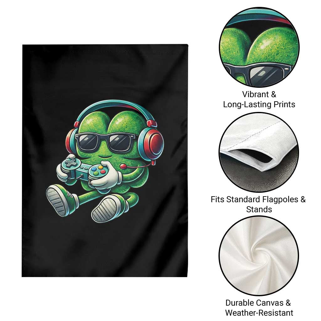 Funny Video Game Shamrock St Patricks Day Gamer Garden Flag TS11 Print Your Wear