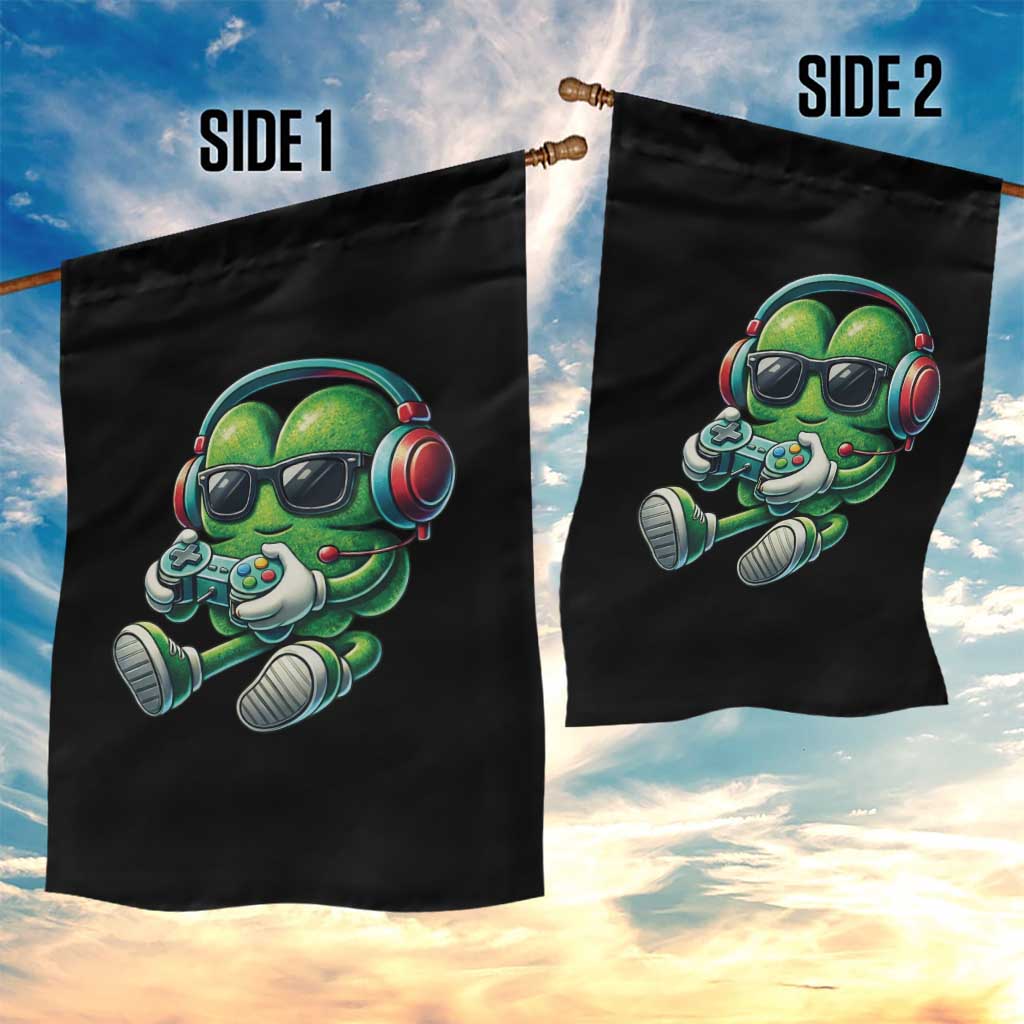 Funny Video Game Shamrock St Patricks Day Gamer Garden Flag TS11 Print Your Wear