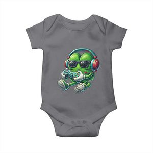 Funny Video Game Shamrock St Patricks Day Gamer Baby Onesie TS11 Charcoal Print Your Wear