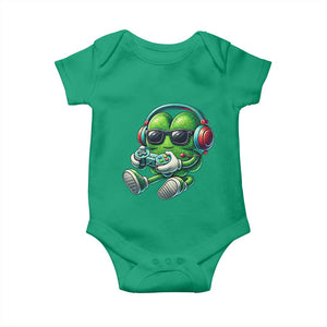 Funny Video Game Shamrock St Patricks Day Gamer Baby Onesie TS11 Irish Green Print Your Wear