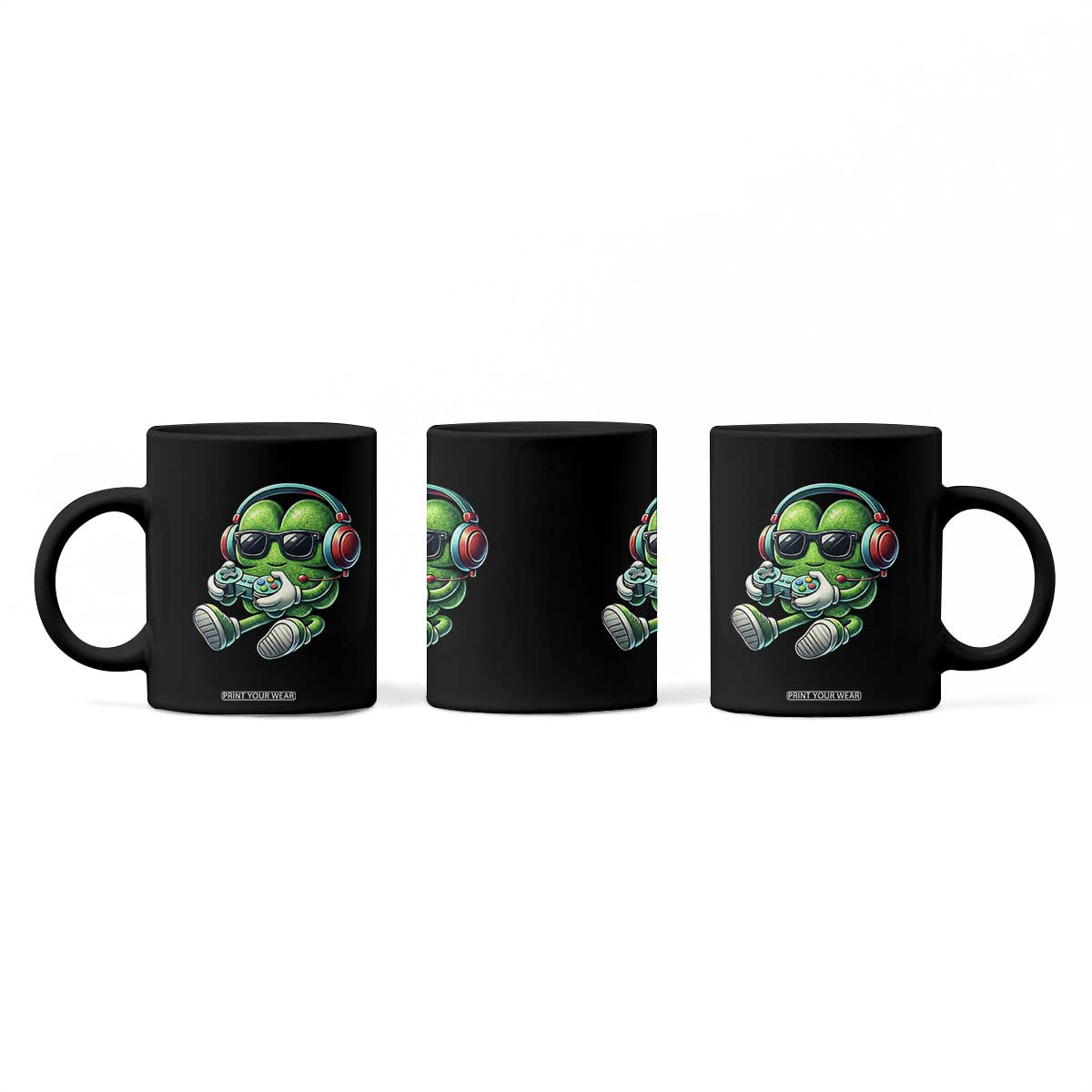 Funny Video Game Shamrock St Patricks Day Gamer Coffee Mug TS11 Print Your Wear