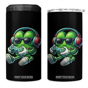 Funny Video Game Shamrock St Patricks Day Gamer 4 in 1 Can Cooler Tumbler TS11 One Size: 16 oz Black Print Your Wear