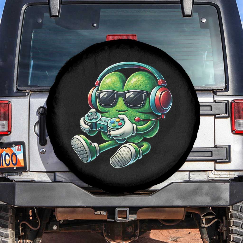 Funny Video Game Shamrock St Patricks Day Gamer Spare Tire Cover TS11 No hole Black Print Your Wear