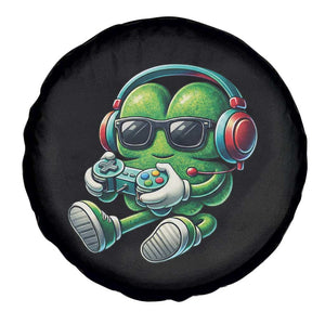 Funny Video Game Shamrock St Patricks Day Gamer Spare Tire Cover TS11 Print Your Wear