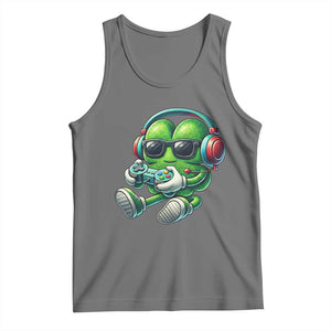 Funny Video Game Shamrock St Patricks Day Gamer Tank Top TS11 Black Heather Print Your Wear