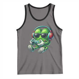 Funny Video Game Shamrock St Patricks Day Gamer Tank Top TS11 Deep Heather Black Print Your Wear