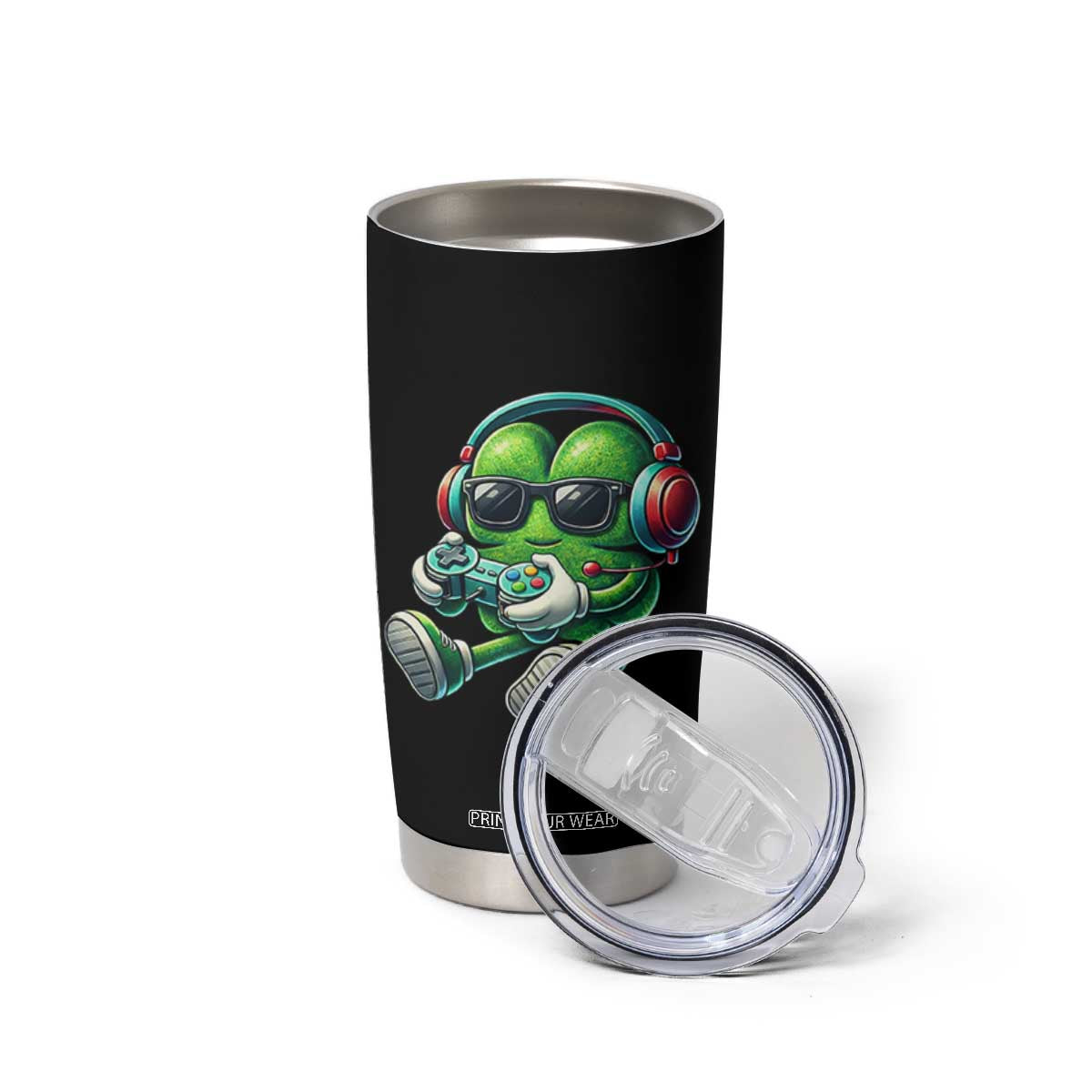 Funny Video Game Shamrock St Patricks Day Gamer Tumbler Cup TS11 Print Your Wear