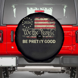 Be Pretti Good Spare Tire Cover Human Rights Protest Vintage Betsy Ross Flag TS11 Black Print Your Wear