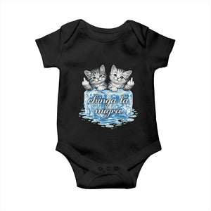 Chinga La Migra Baby Onesie Cute Cat Melting Ice Pro Immigrant TS11 Black Print Your Wear
