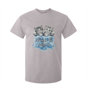 Chinga La Migra T Shirt For Kid Cute Cat Melting Ice Pro Immigrant TS11 Ice Gray Print Your Wear
