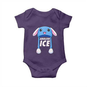 Abolish Ice Baby Onesie Blue Bunny Hat Pro Immigrant Resist Minnesota TS11 Purple Print Your Wear