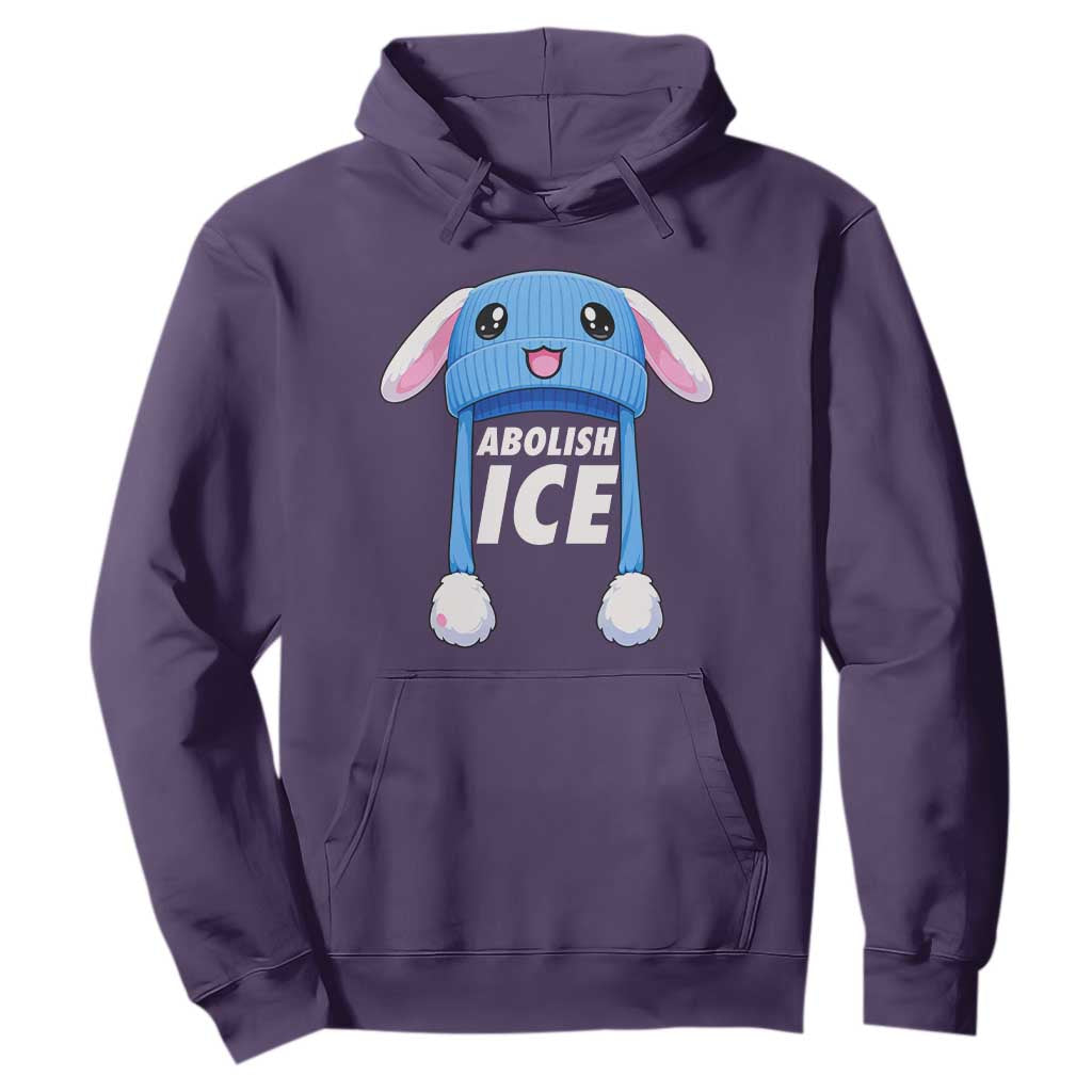 Abolish Ice Hoodie Blue Bunny Hat Pro Immigrant Resist Minnesota TS11 Purple Print Your Wear