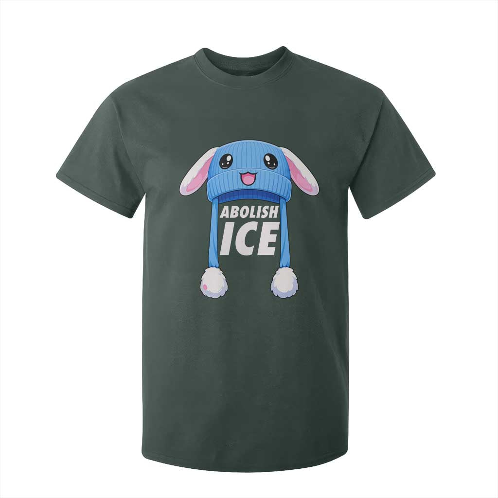 Abolish Ice T Shirt For Kid Blue Bunny Hat Pro Immigrant Resist Minnesota TS11 Dark Forest Green Print Your Wear
