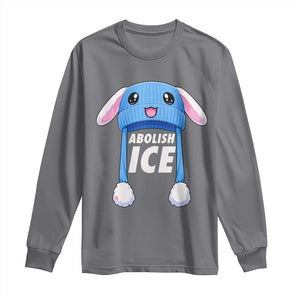 Abolish Ice Long Sleeve Shirt Blue Bunny Hat Pro Immigrant Resist Minnesota TS11 Charcoal Print Your Wear