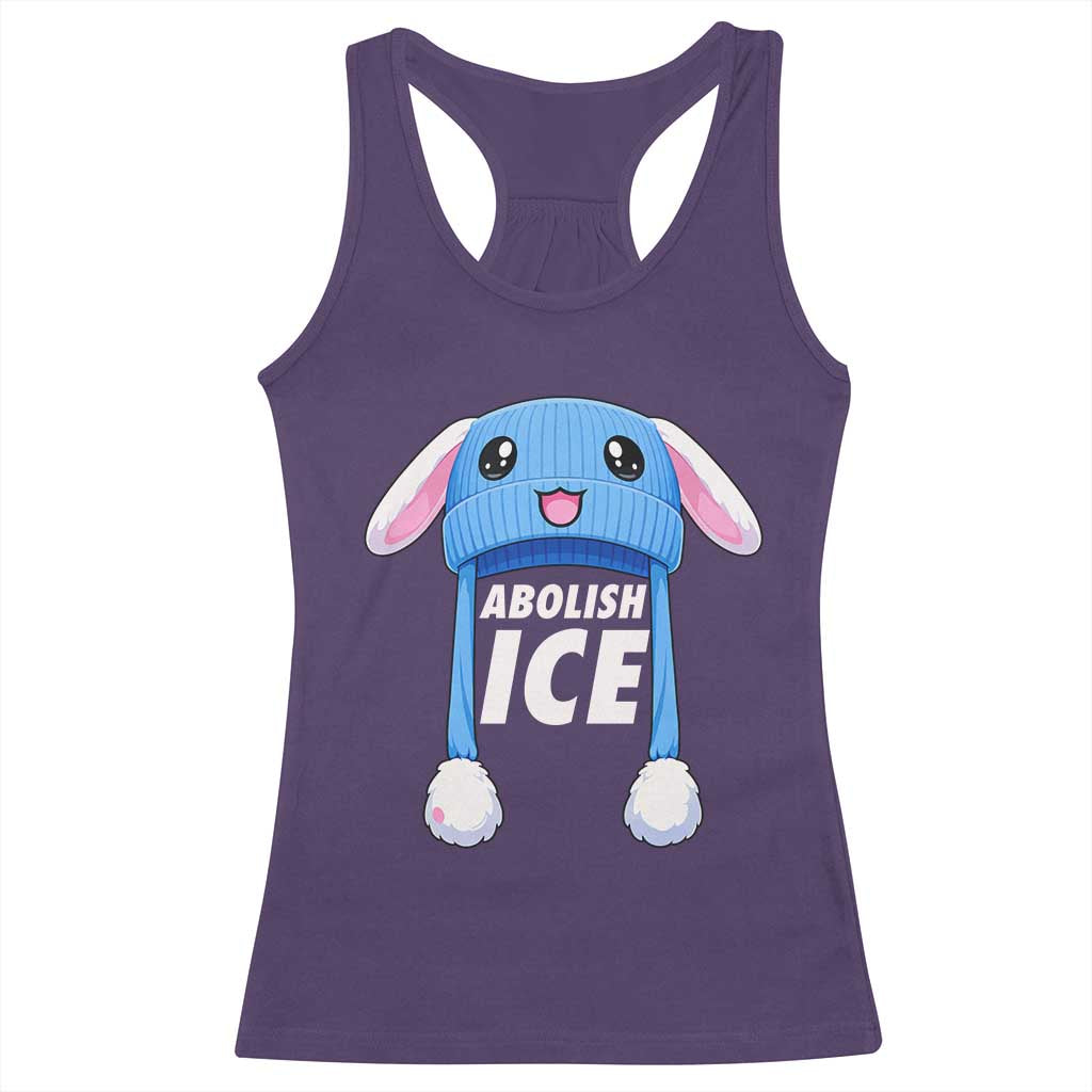 Abolish Ice Racerback Tank Top Blue Bunny Hat Pro Immigrant Resist Minnesota TS11 Purple Print Your Wear